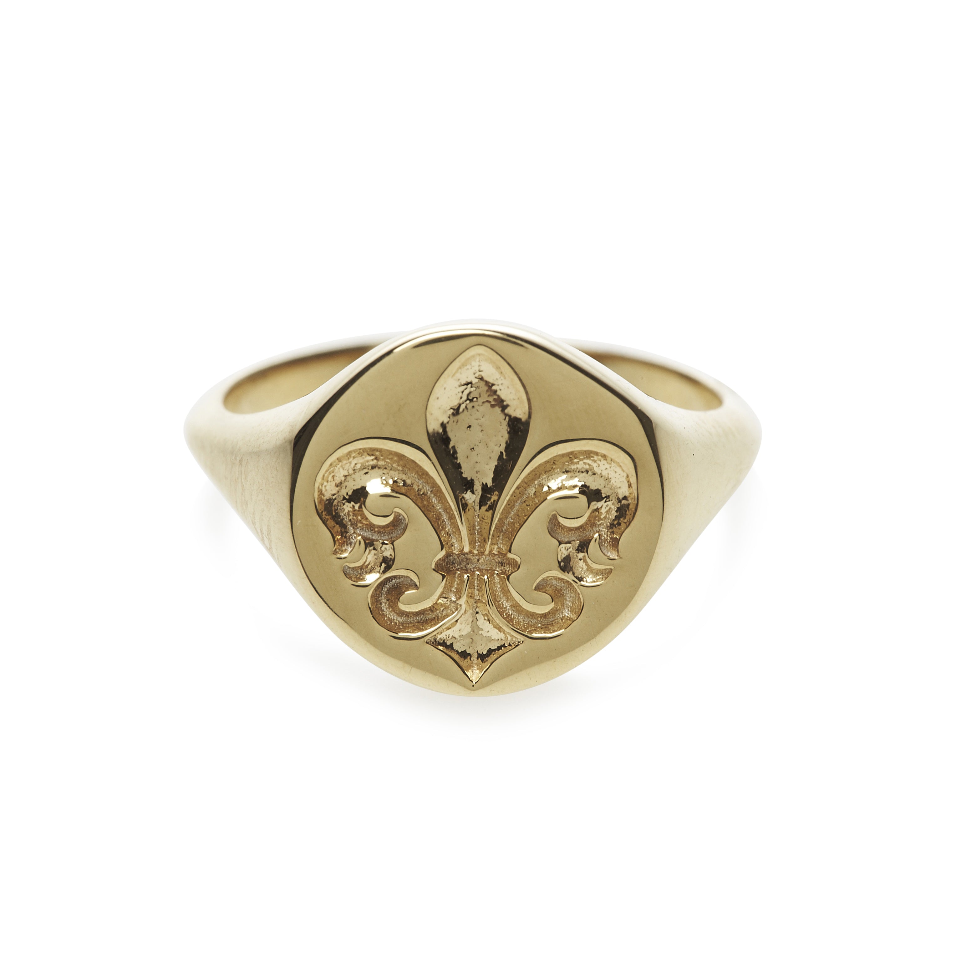 Fleur de Lys Signet Ring – PL Collective - Main Image