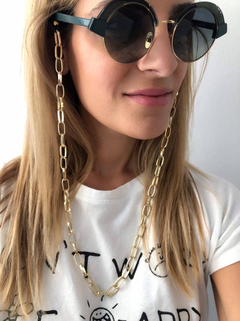 Glasses Chain - gold links
