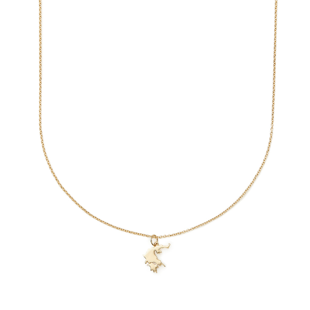 Greece Map Necklace